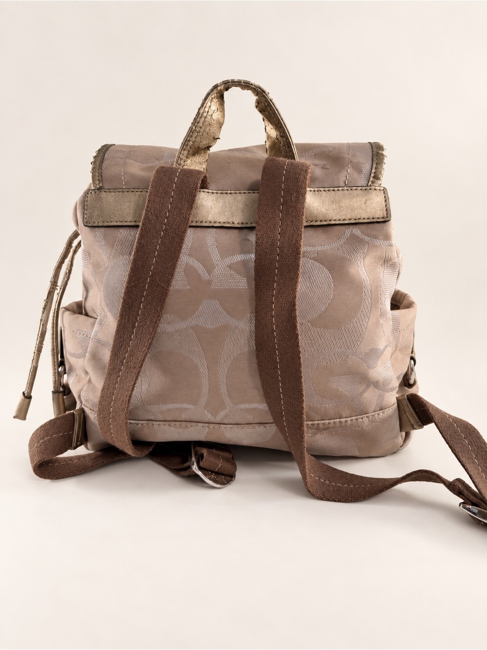 Coach Signature Canvas Drawstring Mini Backpack - Picture 2 of 9
